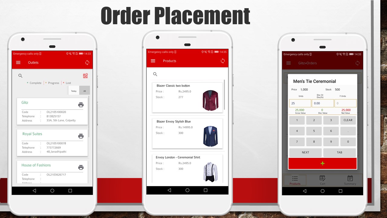 ORDER PLACEMENT